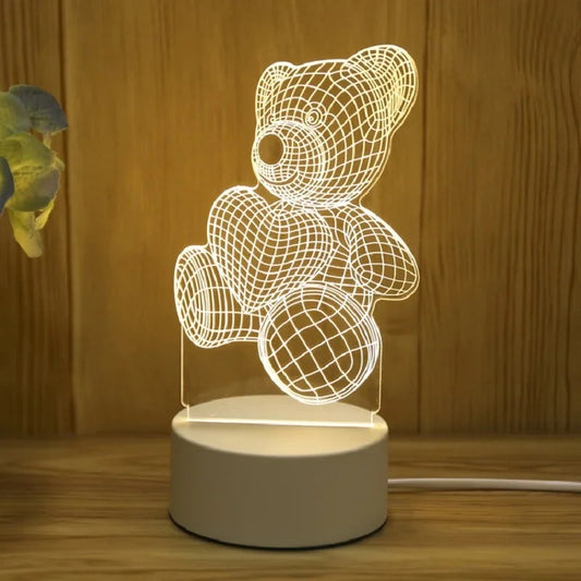 Cosy Bear 3D LED Lamp