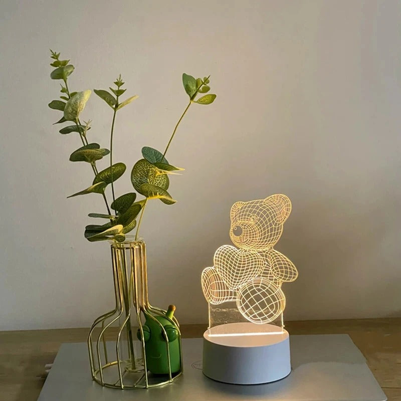 Cosy Bear 3D LED Lamp